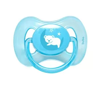Chupeta - Silicone Ultra Soft - 0-6m - Comfort - Urso Azul - Buba