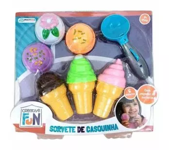 Kit Comidinha Infantil - Creative Fun – Sorvete de Casquinha - Multikids