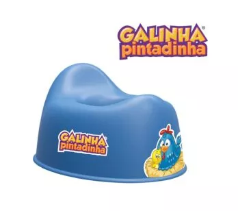 Penico Troninho Infantil - Galinha Pintadinha - Azul – Pais & Filhos