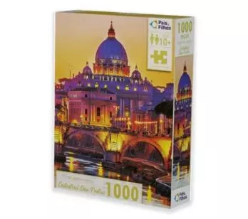 Quebra-Cabeça - 1000 Peças - Catedral de São Pedro - Pais & Filhos