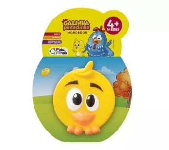 Mordedor para Bebê - Galinha Pintadinha - Pintinho - Pais e Filhos