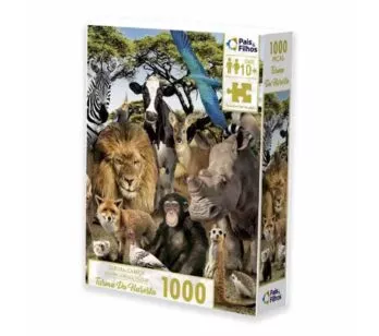 Quebra-Cabeça - 1000 Peças - Turma da Floresta - Pais & Filhos
