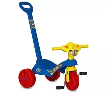 Triciclo Infantil com Haste - Tico-Tico - Patrulha Canina - Bandeirante