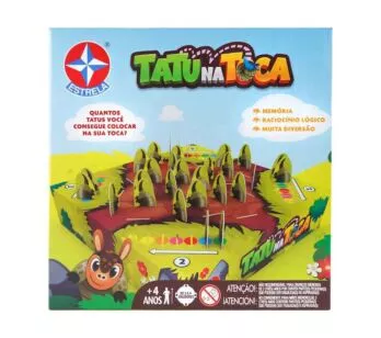 Jogo de Tabuleiro - Tatu na Toca - Estrela
