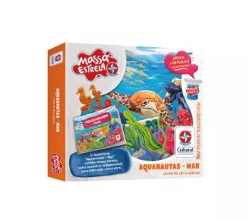 Livro Interativo - Massa Estrela - Aquanautas: Mar - Estrela