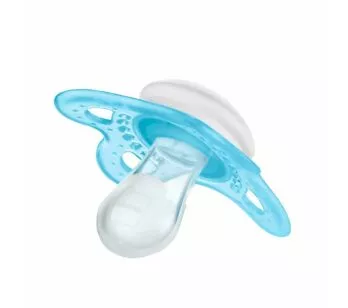 Chupeta - Clássica - SkinSoft - 0-6m - Azul - MAM