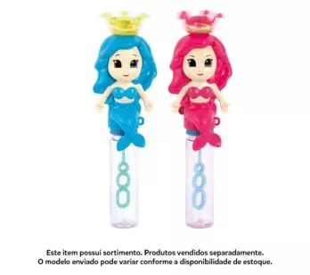 Lançador de Bolha de Sabão - Mania de Bolha Sereia - Sortido - DM Toys