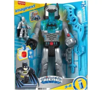 Boneco com Acessório - Super Amigos DC - Batman Cinza - Imaginext