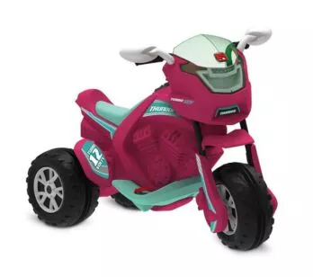 Moto Elétrica Infantil - Super Thunder - 12v - Rosa - Bandeirante