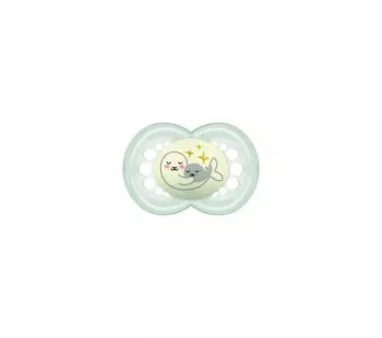 Chupeta - SkinSoft - Night - Brilha no Escuro - 6m - Foca - MAM