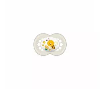 Chupeta - SkinSoft - Garden - 6m - Abelhinha - Neutra - MAM