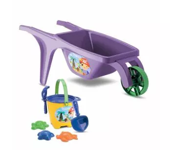 Carriola Infantil com Kit Praia - Tchuco Praia - Roxo - Samba Toys