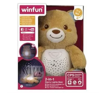 Pelúcia Interativa - 2 em 1 - Ursinho Dorme Comigo - Winfun