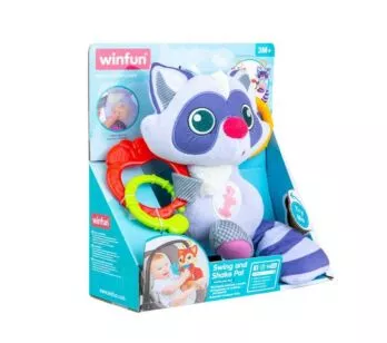 Pelúcia Infantil - Dance e Balance Amigo Guaxinim - Winfun
