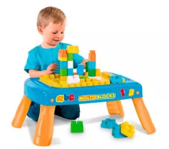 Blocos de Montar - Baby Land - Mesinha Criativa - Azul - Cardoso Toys