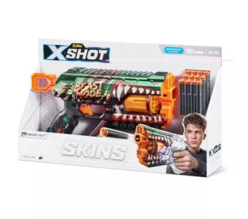 Lançador de Dardos - X-Shot - Skins Griefer - Beast Out - 12 Dardos - Candide