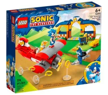 LEGO Sonic - Oficina do Tails e Avião Tornado - 376 peças - Lego