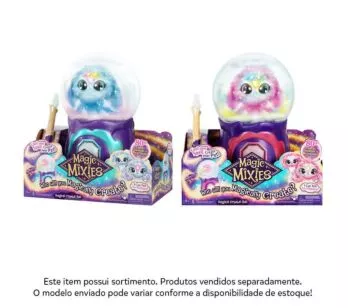 Pelúcia Surpresa Interativa - Magic Mixies - Bola de Cristal Mágica - Sortido - Candide