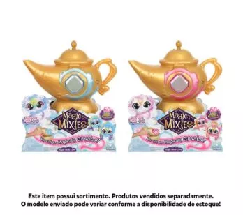 Pelúcia Surpresa Interativa - Magic Mixies - Gênio da Lâmpada Mágica - Sortido - Candide