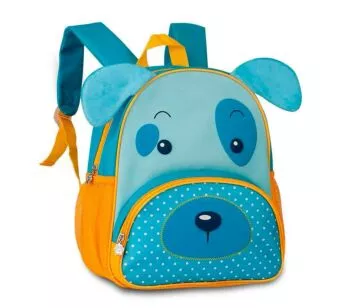 Mochila de Costas Infantil - Clio Pets - Cachorro Azul - Clio Style