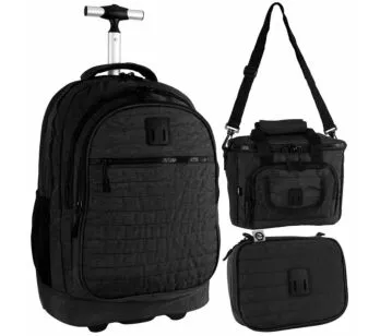 Kit Escolar - Clio Wear - Mochila + Lancheira + Estojo - Preto - Clio Style