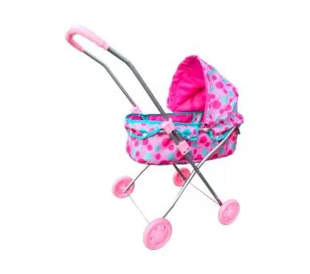 Carrinho de Boneca - Berço Plus - Passeio Divertido - Bolas - DM Toys