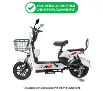 Bicicleta Elétrica - New Classic PAM - 500w - Branca - Plug and Move