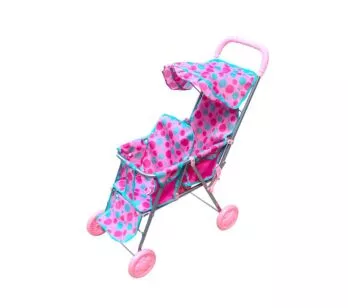 Carrinho de Boneca - Gêmeos - Passeio Divertido - Bolas - DM Toys