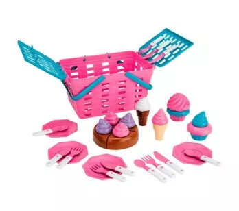 Kit Comidinha Infantil - Cesta Pic Cake - Magic Toys