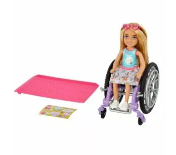 Boneca - 13cm - Barbie Chelsea - Cadeira de Rodas - Mattel