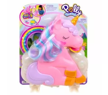 Conjunto Bonecas e Cenário - Polly Pocket - Salão de Unicórnio - Mattel