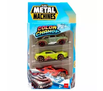 Kit 3 Carrinhos - Metal Machines - Rev White Dragsta - Candide