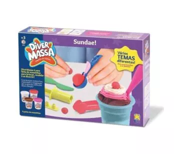 Massinha de Modelar - Diver Massa - Sundae - Divertoys