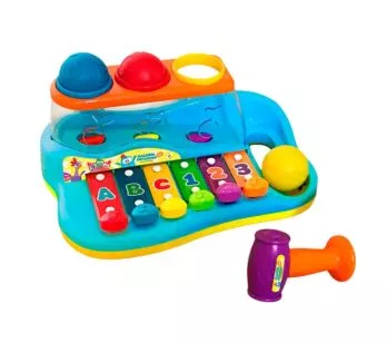 Pianinho Infantil - Bate e Toca - Galinha Pintadinha Mini - Yes Toys