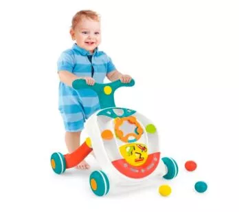 Andador Infantil - Primeiros Passos com Som - Colorido - Pais e Filhos