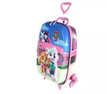 Mochila 3D de Rodinhas Infantil - Patrulha Canina - Everest e Skye - Maxtoy