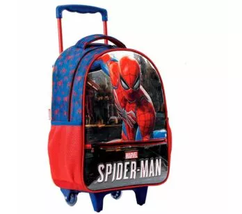 Mochila de Rodinhas Infantil - 16 - Marvel - Homem-Aranha R1 - Xeryus