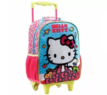 Mochila de Rodinhas Infantil - 16 - Hello Kitty R - Xeryus