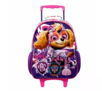 Mochila de Rodinhas Infantil - 14 - Patrulha Canina - Filme Superpoderoso Skye R2 - Xeryus