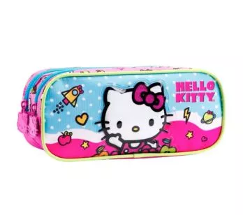 Estojo Infantil Escolar Duplo - Hello Kitty R - Xeryus