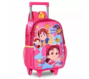 Mochila de Rodinhas Infantil - Maria Clara e JP - Rosa - Clio Style