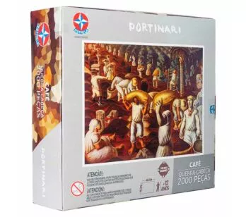 Quebra-Cabeça - 2000 Peças - Portinari - Café - Estrela