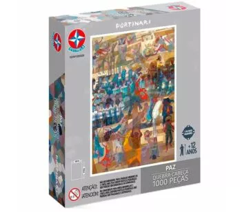 Quebra-Cabeça - 1000 Peças - Portinari - Paz - Estrela