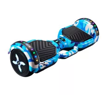 Skate Elétrico - Hoverboard Flash - Azul Camuflado - DM Toys