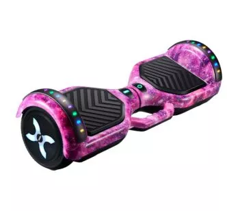 Skate Elétrico - Hoverboard Flash - Galáxia Rosa - DM Toys