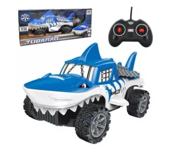 Carrinho de Controle Remoto - Tubarão - DM Toys