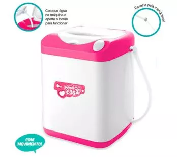 Máquina de Lavar Infantil - Mania de Casa - DM Toys
