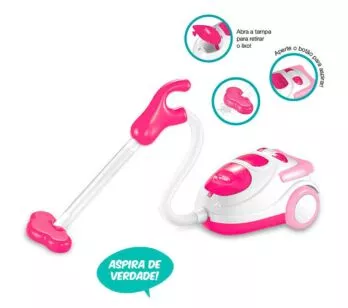 Aspirador de Pó Infantil - Mania de Casa - DM Toys