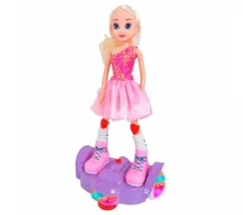 Boneca e Veículo - Belinda Radical - Hoverboard - Loira - DM Toys