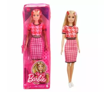 Boneca com Estojo - Barbie Fashionista - Top e Saia Houndstooth - 169 - Mattel